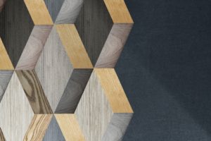 Modern textured wood background vector